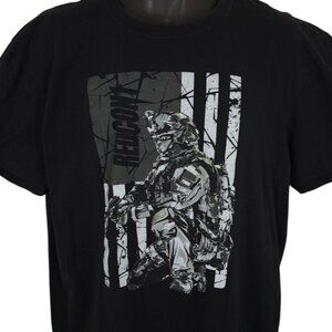 Redcon1 T Shirt Mens Size XL Black Soldier Military American Flag Armed Forces
